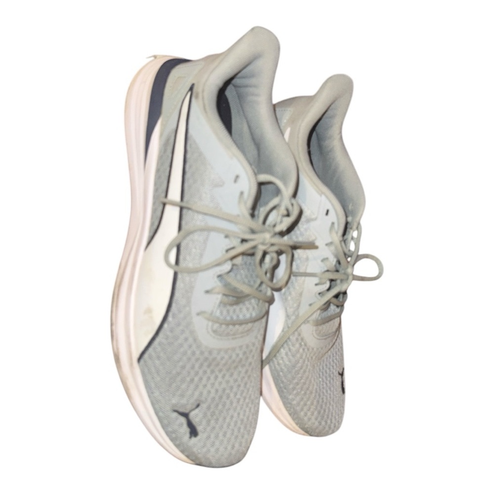 Puma Mens Transport 309752-01 Gray Running Shoes Sneakers‎